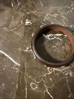 BCBG Brown Leather Wrap Bracelet with Gold Accents